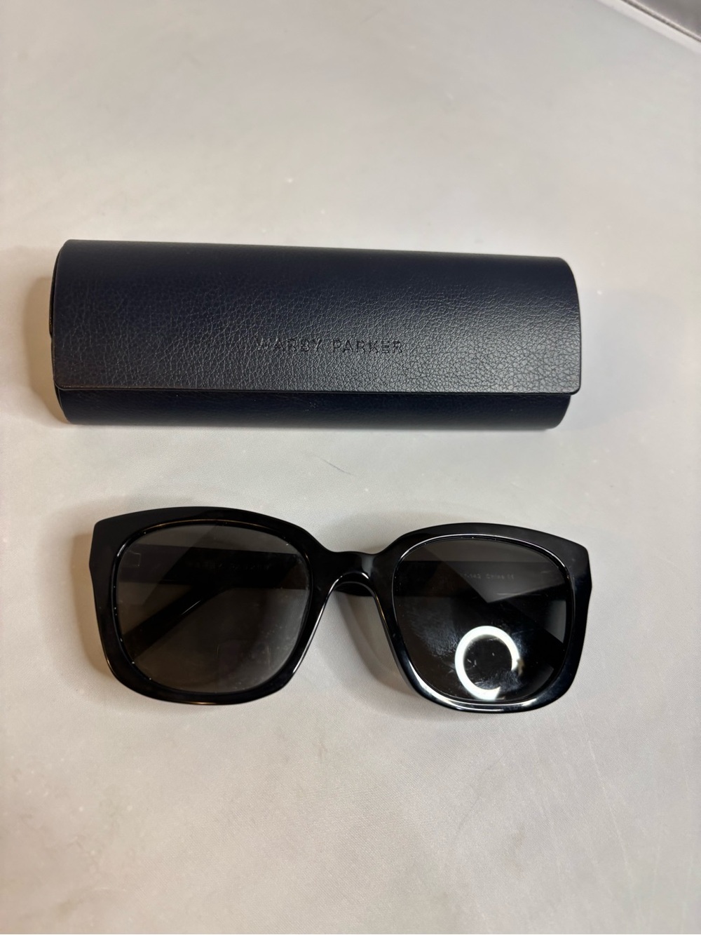 Warby Parker Black Oversized Square Sunglasses